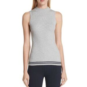 rag & bone | Merino Wool Blend Rib Knit Gray Alanna Sleeveless Sweater Tank